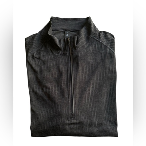 Lululemon 'Metal Vent Tech 2.5' half-zip top  XXL Gray / Black - Picture 2 of 7